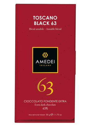 Toscano Black Extra Dark Chocolate 63% Bar