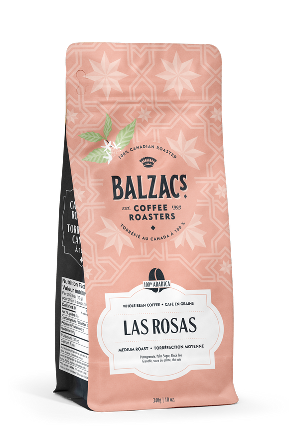 Balzac's Las Rosas Whole Bean Coffee 340g