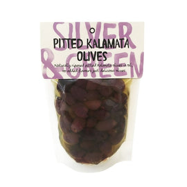 Silver & Green Pitted Kalamata Olives 220g