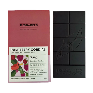 Raspberry Cordial 72% Bar