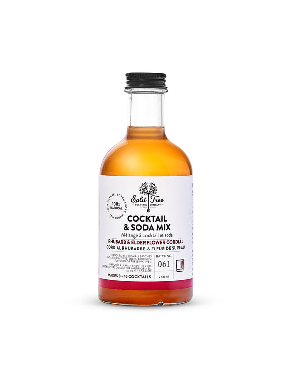 Split Tree Rhubarb & Elderflower Cordial 250mL