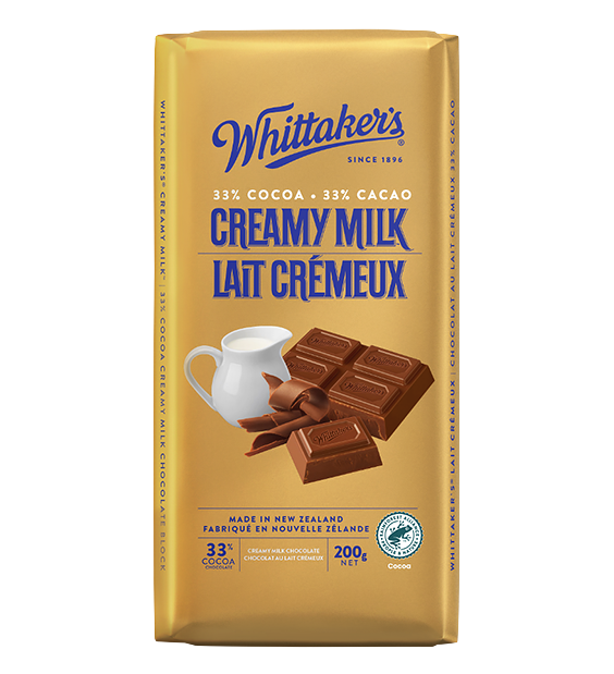Whittaker's Fairtrade Creamy Milk Chocolate Bar 200g