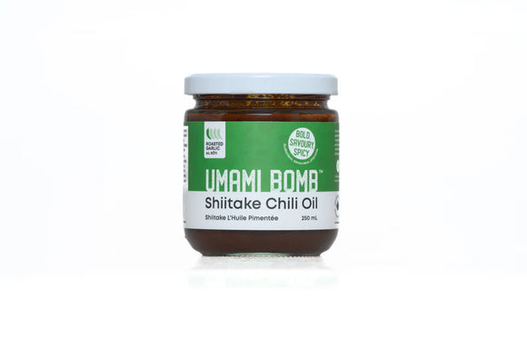 Umami Bomb Shiitake Chili Oil - Roasted Garlic 250mL