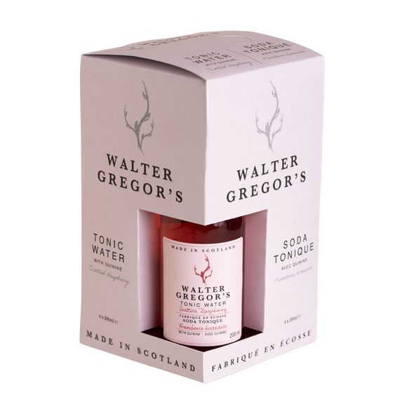 Walter Gregor Scottish Raspberry Tonic Water 4-Pack 4x200mL
