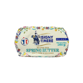 Isigny Grass-Fed Spring Butter w/ Sea Salt 250g