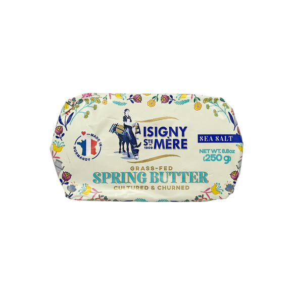 Isigny Grass-Fed Spring Butter w/ Sea Salt 250g