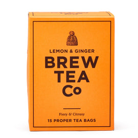 Brew Tea Co. Lemon & Ginger - 15 Proper Tea Bags