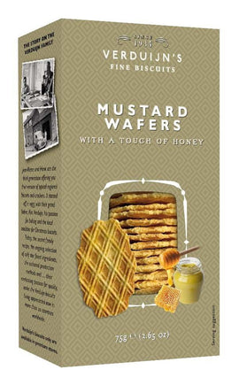 Verduijn's Savoury Cheese Wafers with Honey & Mustard 75g