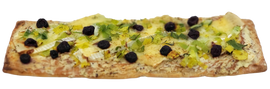 Brie, Leek, Cranberry & Mustard Pizza