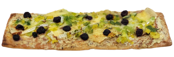 Brie, Leek, Cranberry & Mustard Pizza