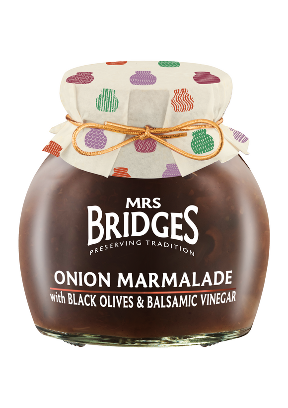 Mrs. Bridges Onion Marmalade with Black Olives and Balsamic Vinegar