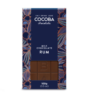 Boozy Milk Chocolate Rum Bar