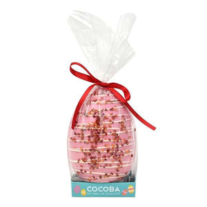 Strawberries and Cream Pink Chocolate Easter Egg