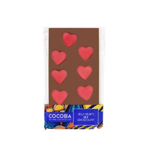 Jelly Heart Milk Chocolate Bar