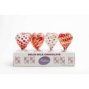 Solid Milk Chocolate Heart Lollipop