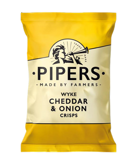 Pipers Lye Cross Cheddar & Onion Crisps