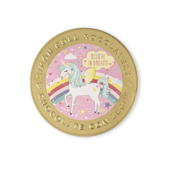 Milk Chocolate Unicorn Medallion