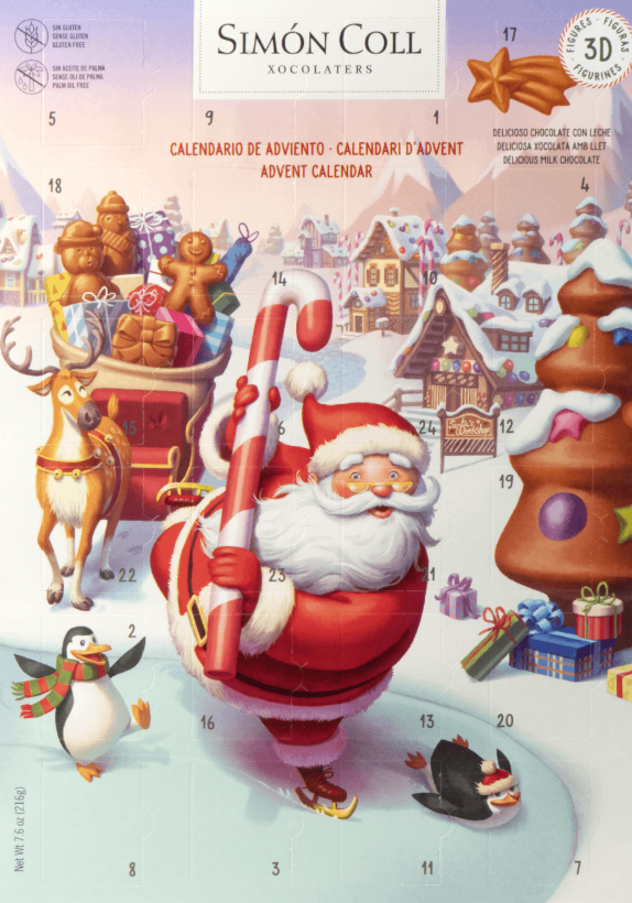 Simon Coll Advent Calendar - Santa Figurines