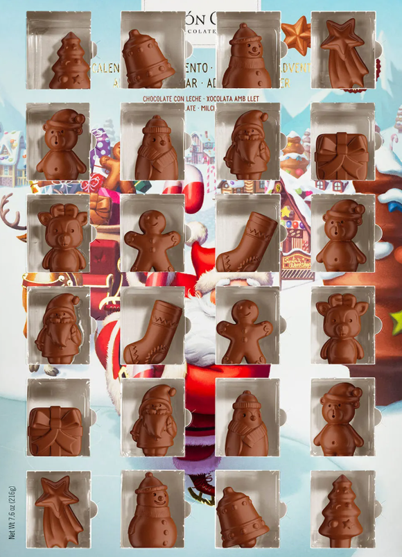 Simon Coll Advent Calendar - Santa Figurines
