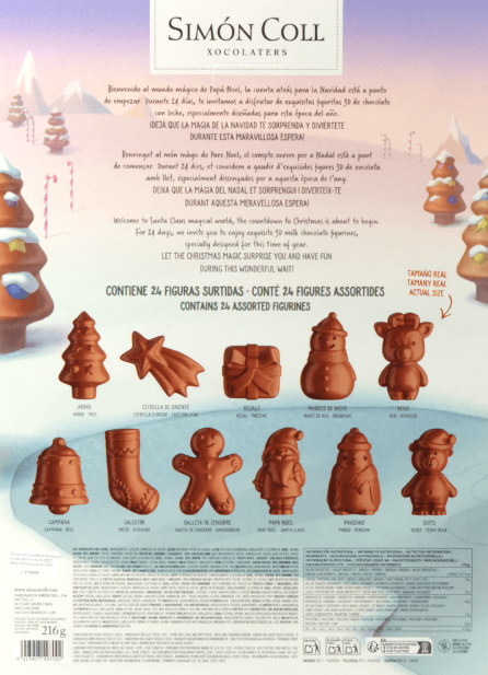 Simon Coll Advent Calendar - Santa Figurines