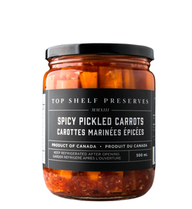 Top Shelf Preserves Spicy Pickled Carrots