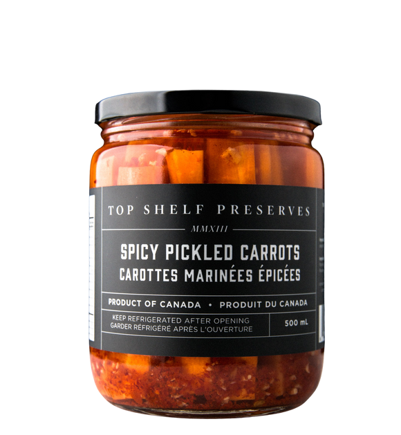 Top Shelf Preserves Spicy Pickled Carrots