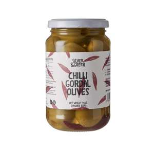 Silver & Green Pitted Chili Gordal Olives