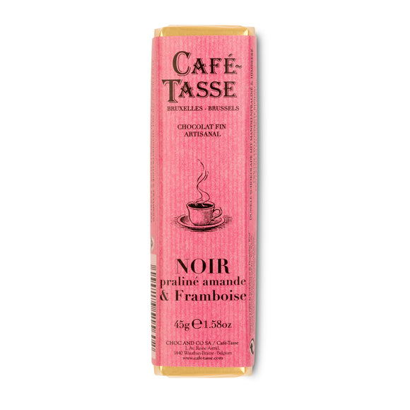 Cafe Tasse Dark Chocolate Praline Almond with Raspberry