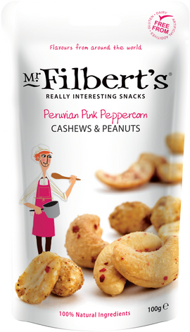 Mr. Filbert's Peruvian Pink Peppercorn Cashews 100g