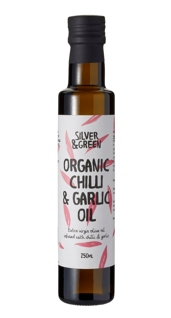 Silver & Green Organic Chilli & Garlic Oil 250 ml