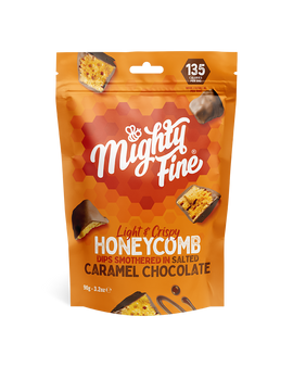 Mighty Fine Salted Caramel Honeycomb Dips