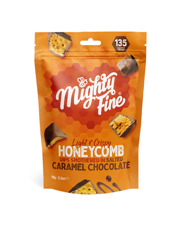 Mighty Fine Salted Caramel Honeycomb Dips