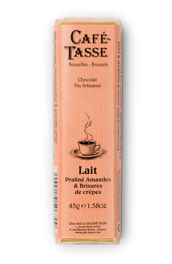 Cafe Tasse Milk Chocolate with Praline and Crepe