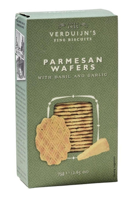 Verduijn's Parmesan Wafers with Basil and Garlic
