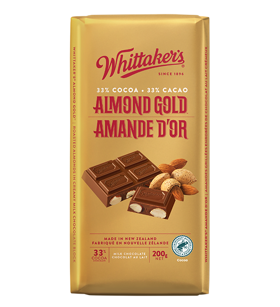 
            
                Load image into Gallery viewer, Whittaker&amp;#39;s Almond Gold Chocolate
            
        