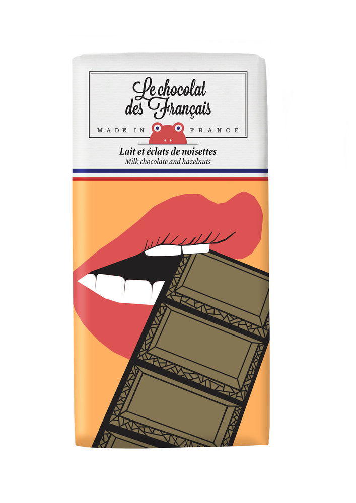 Milk Chocolate with Hazelnuts - Lips