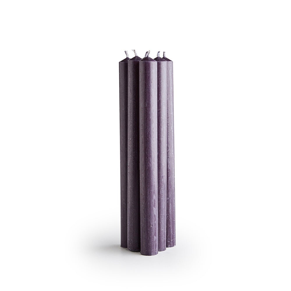 
            
                Load image into Gallery viewer, St. Eval Taper Candles - Charcoal Purple
            
        
