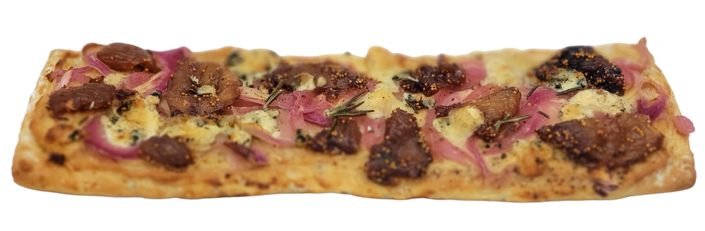 Flatbread with Fig, Blue cheese, Rosemary and Caramelized onion