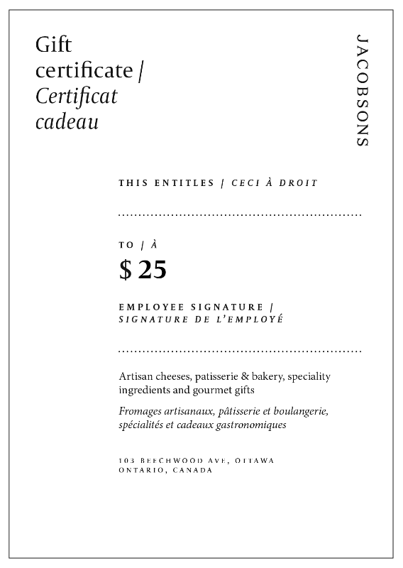 
            
                Load image into Gallery viewer, Jacobsons Gift Certificate
            
        
