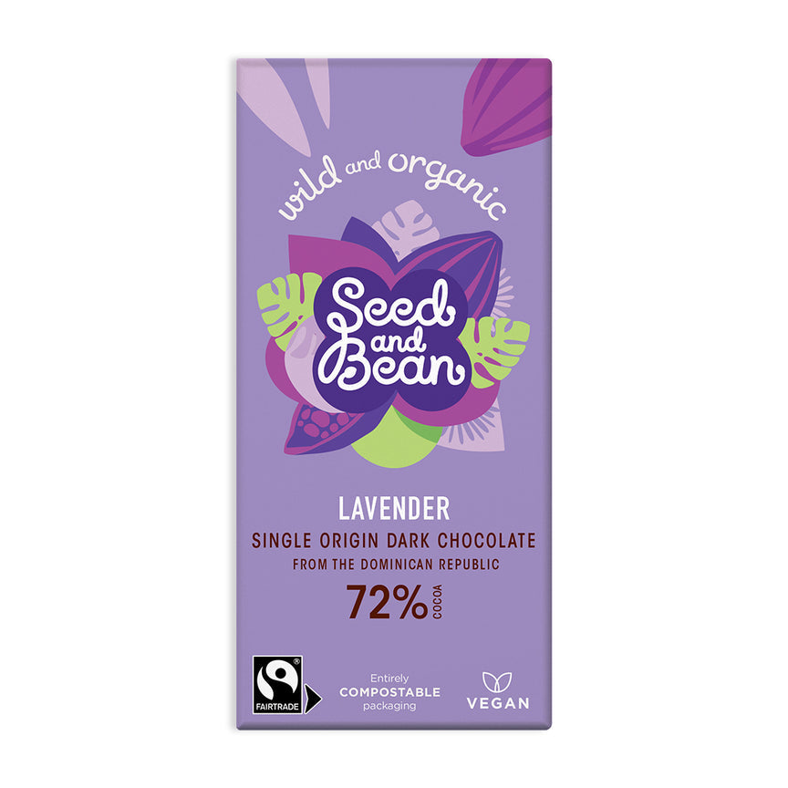 
            
                Load image into Gallery viewer, Lavender Dark Chocolate 72% Bar
            
        