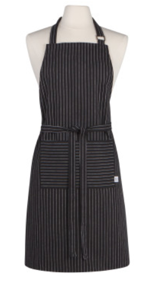 
            
                Load image into Gallery viewer, Pinstripe Apron - Black
            
        