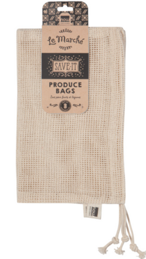 Produce Bags (set of 3) - Natural