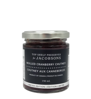 Jacobsons x Top Shelf Preserves Mulled Cranberry Chutney